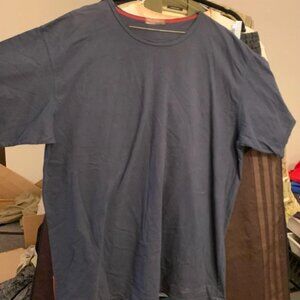 Vintage Prada Charcoal Gray Double Hem Heavyweight Cotton T-Shirt - Size XL